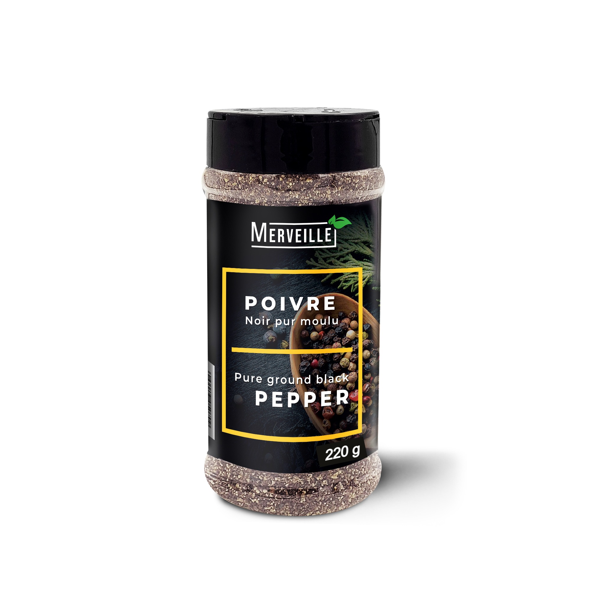 POIVRE NOIR MOULU 220 g