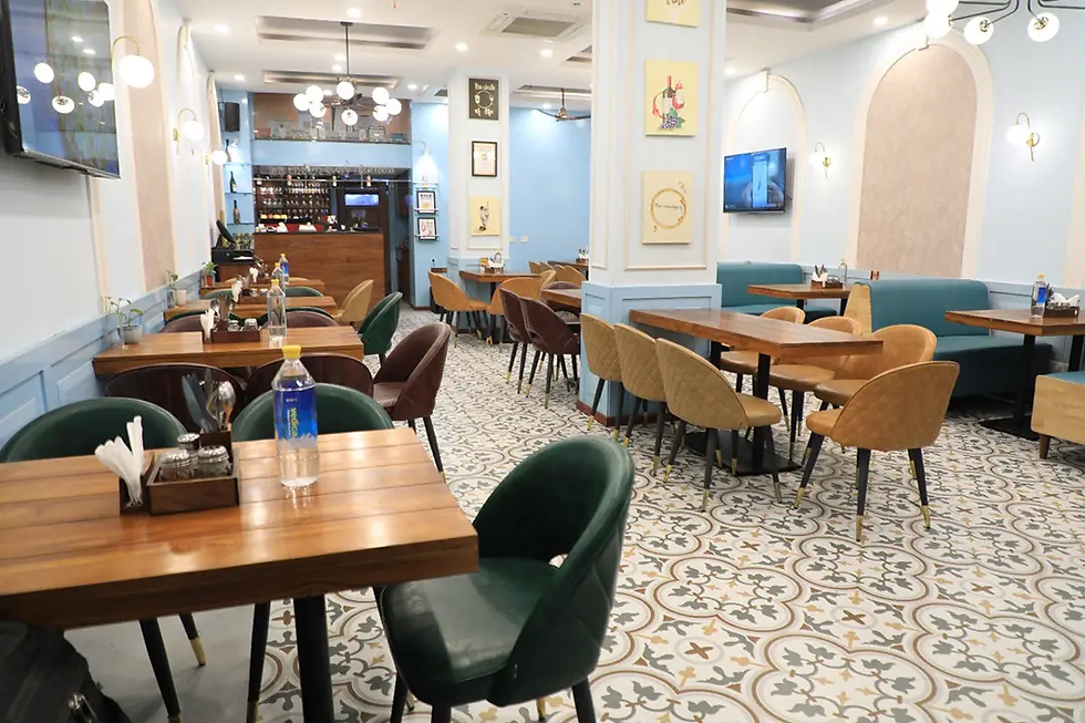 The Bombay Brunch Club is modern and has a relaxed atmosphere while adding character and coziness. The furniture in the place is carefully selected to encourage the laid-back vibes, hence it is perfect for having a meal with friends or family. The ambience is casual, private, and the seating is intimate. Whether you wish to enjoy a meal in the company of loved ones or a quiet breakfast, the venue works for any occasion or mood. The café is an inviting space for visitors to come and chill, eat good food, and enjoy the modern decor and warm lighting.