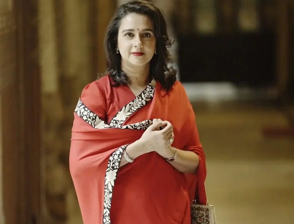 Maharani Radhikaraje Gaekwad’s interests lie in preserving India’s cultural heritage and supporting artisan communities, particularly in textiles. She is passionate about promoting traditional weaving and crafts, which she actively integrates into her social and philanthropic work. Outside of her royal duties, she enjoys exploring arts, culture, and history. Radhikaraje has also expressed an interest in supporting environmental and educational causes, reflecting her modern, socially conscious outlook on life.