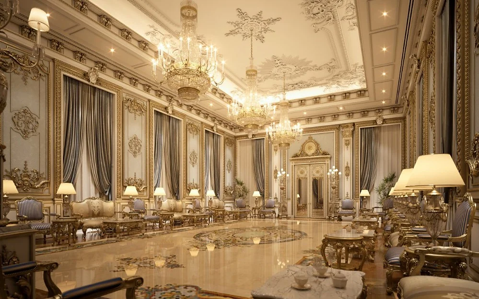 The Doha Royal Palace is the royal family's principal residence. It comprises an extravagant compound of 15 mansions and car parking for 500 vehicles. They also have a white Palace in Oman. Sheikha Moza also purchased three homes at Cornwall Terrace, London. The plan was to convert it into an extravagant mansion for $140 million with 17 bedrooms, salons, a cinema, and a swimming pool.