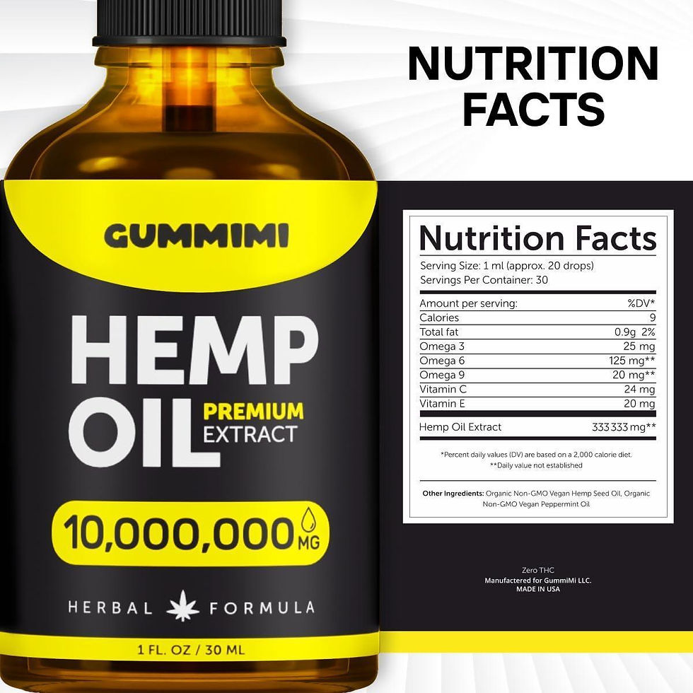 Thumbnail: Оrganic Oil 10 000 000 mg Natural Drops Rich in Vitamins B C E & Omega 3 6 9