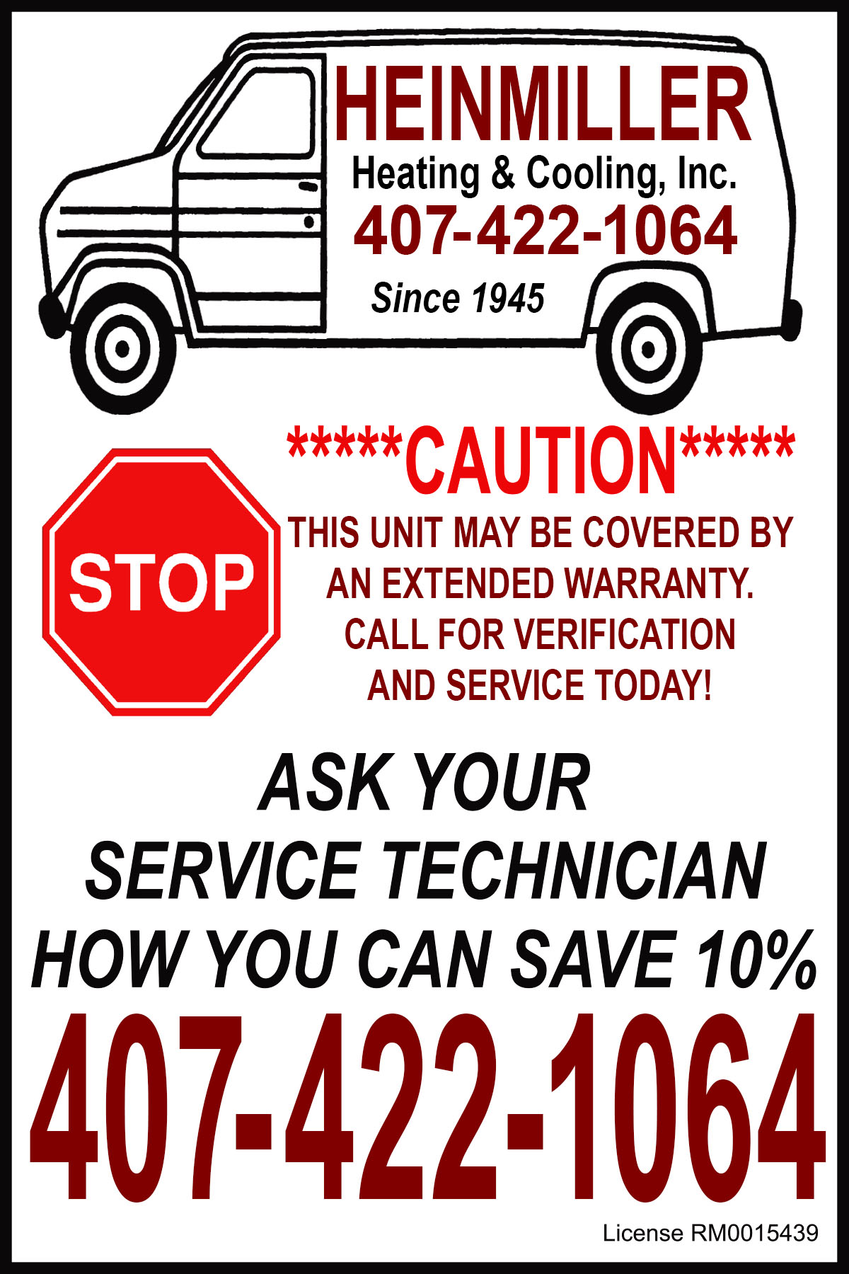 Condenser Unit Labels Bomack Media