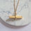 Thumbnail: Dua and Hope T-bar Engraved Necklace