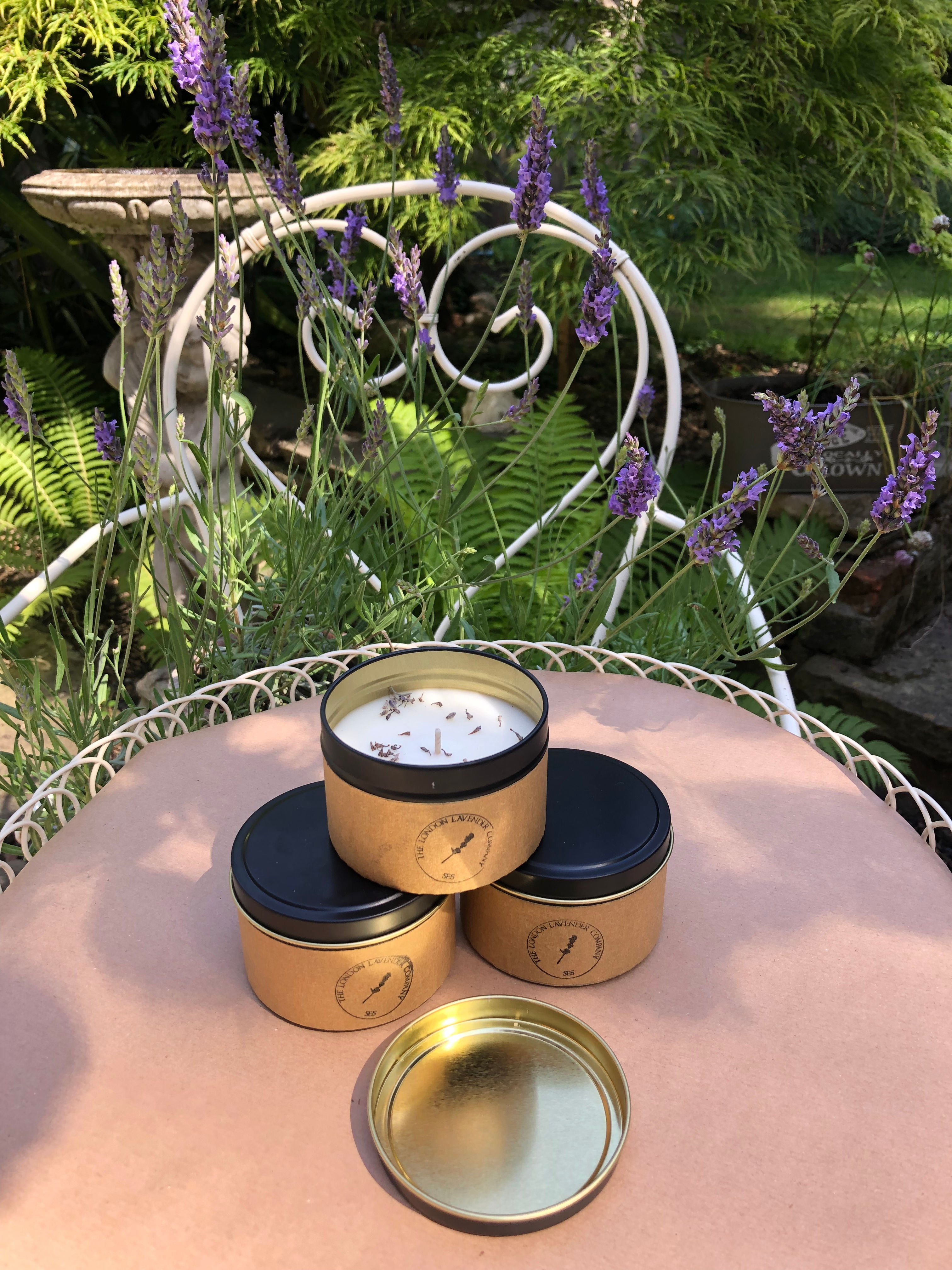 Lavender Candle in a tin - Large