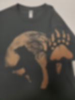 Left sleeve bear paw print