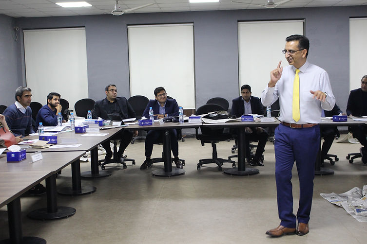 Amer running a workshop