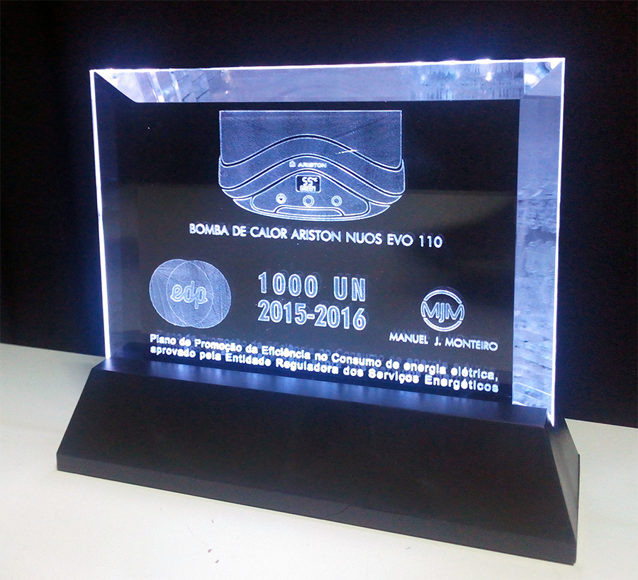 Moldura Plana com Base LED 2D