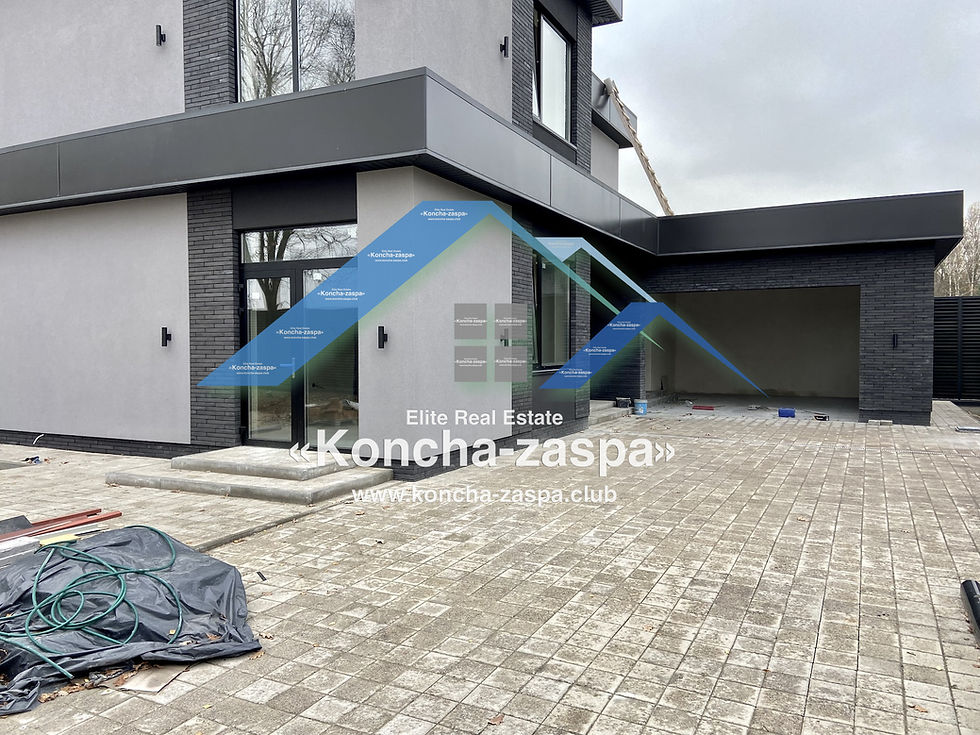 Thumbnail: Koncha Zaspa, Kozin, Pluty. Sale of a new house in a modern style