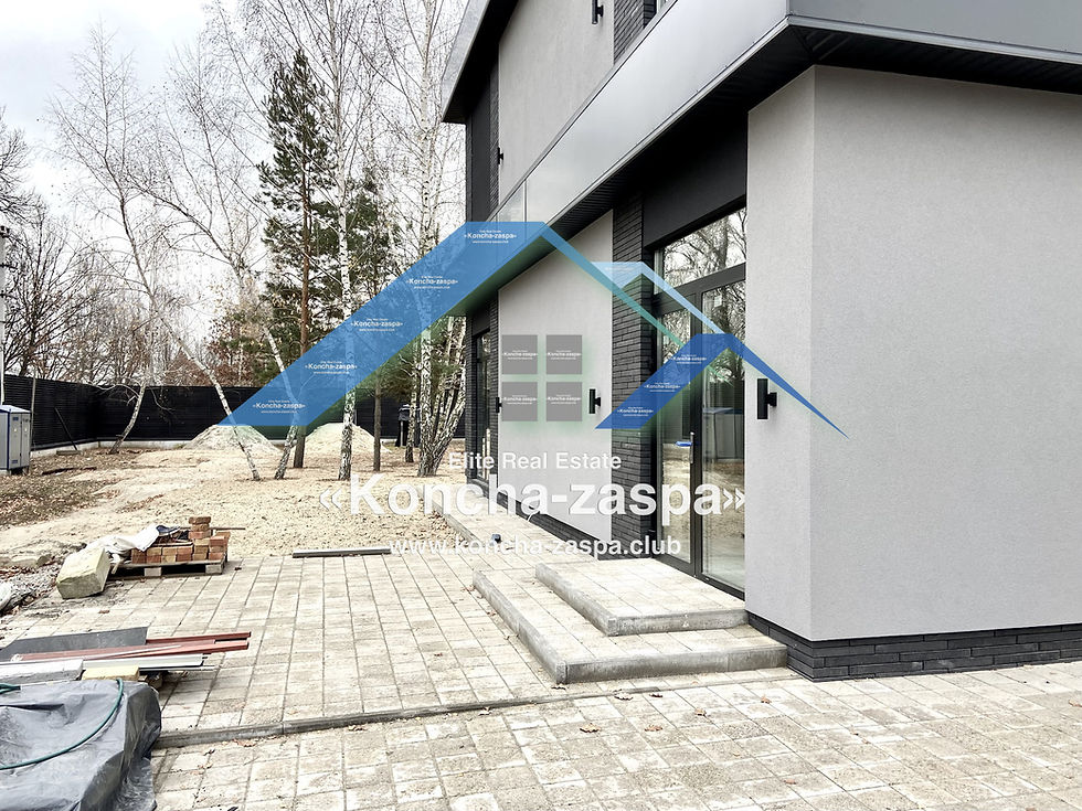 Thumbnail: Koncha Zaspa, Kozin, Pluty. Sale of a new house in a modern style