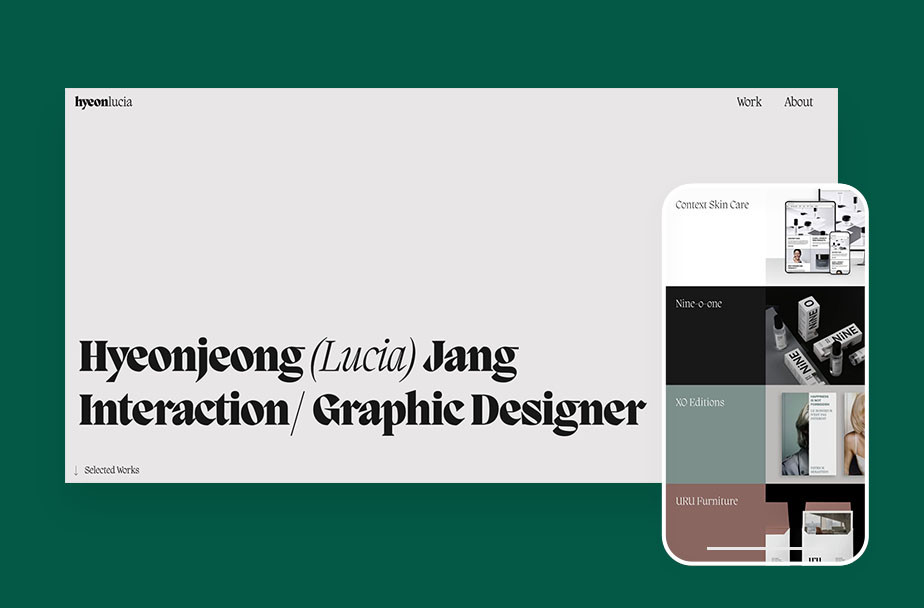 ein Online Portfolio optimiert für mobile Endgeräte