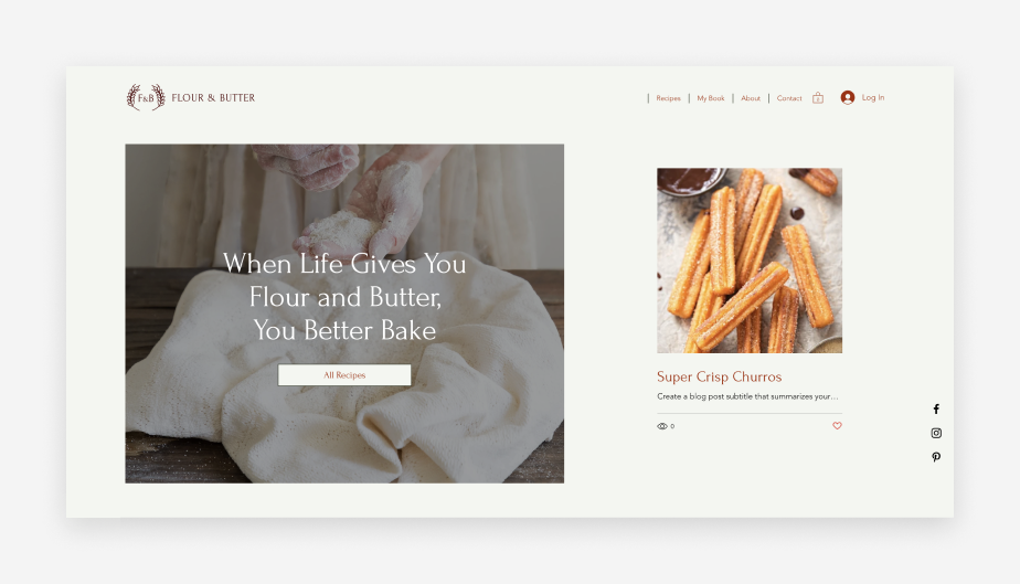 Foodblogger werden - mit einem Template von Wix