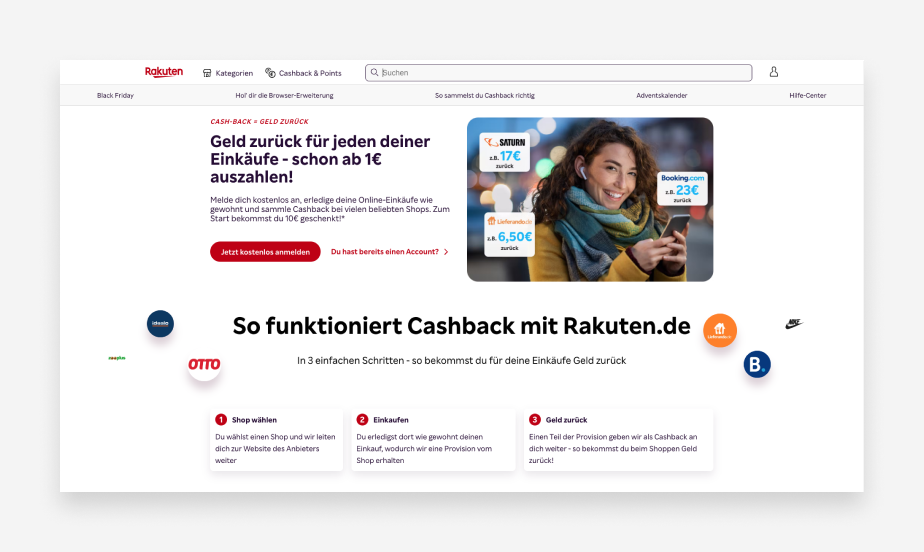 Online Verkaufsplattform Rakuten