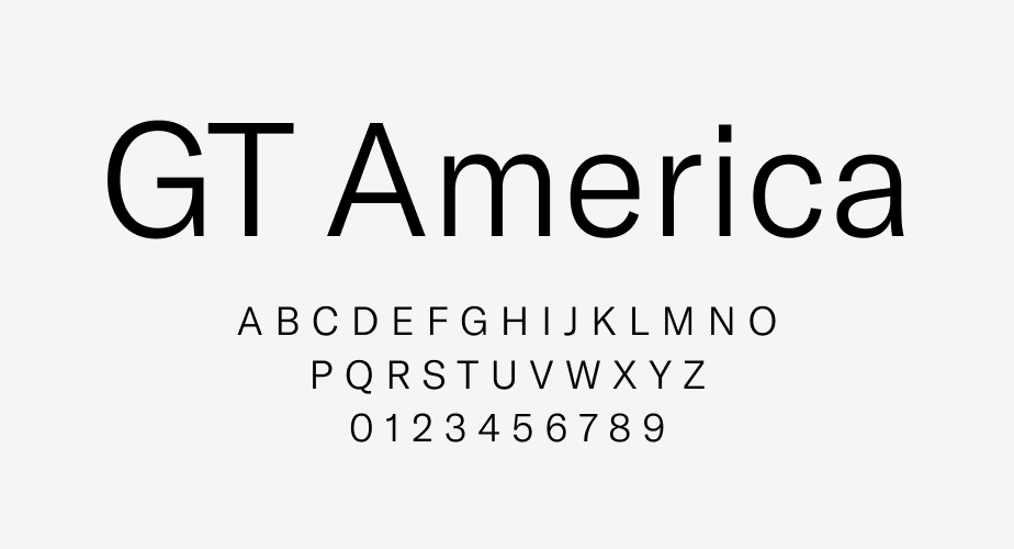 Logo Schrift GT America