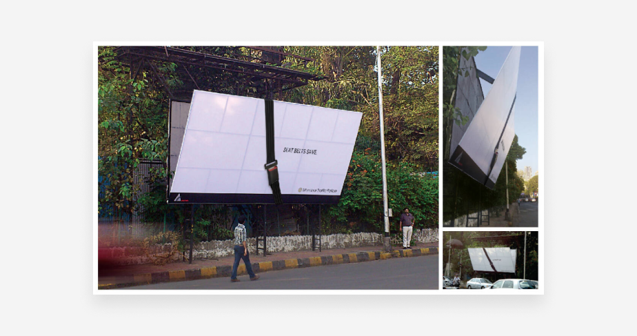 Guerilla-Marketing Beispiel Polizei Mumbai