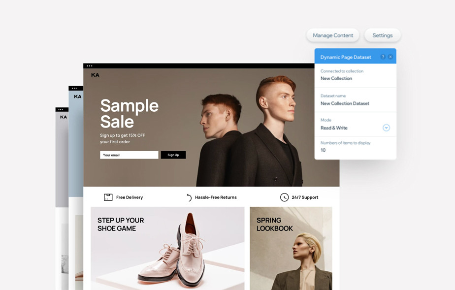 Ansicht einer Landingpage zur Leadgenerierung