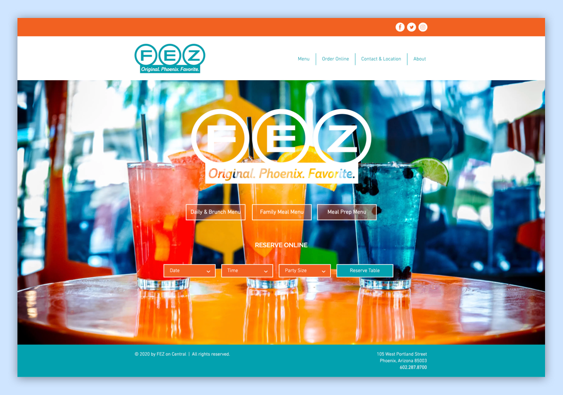 FEZ Bar Website