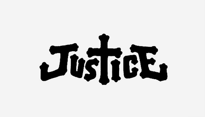 Band Logo Beispiel von Justice