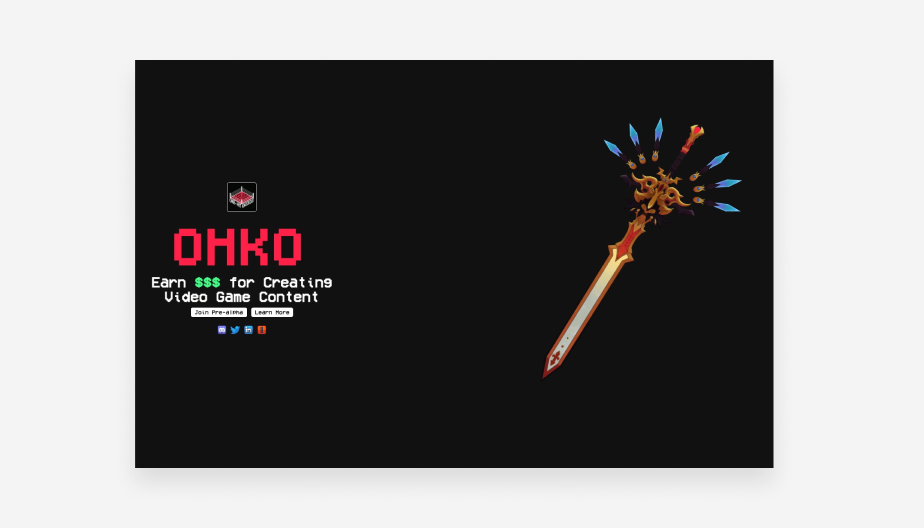 Website Coming Soon Beispiel von Ohko