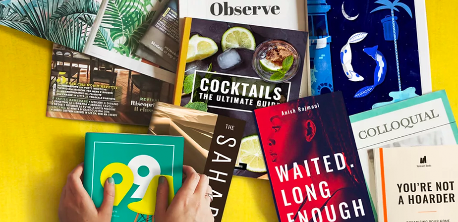 Produktfotografie von Büchern