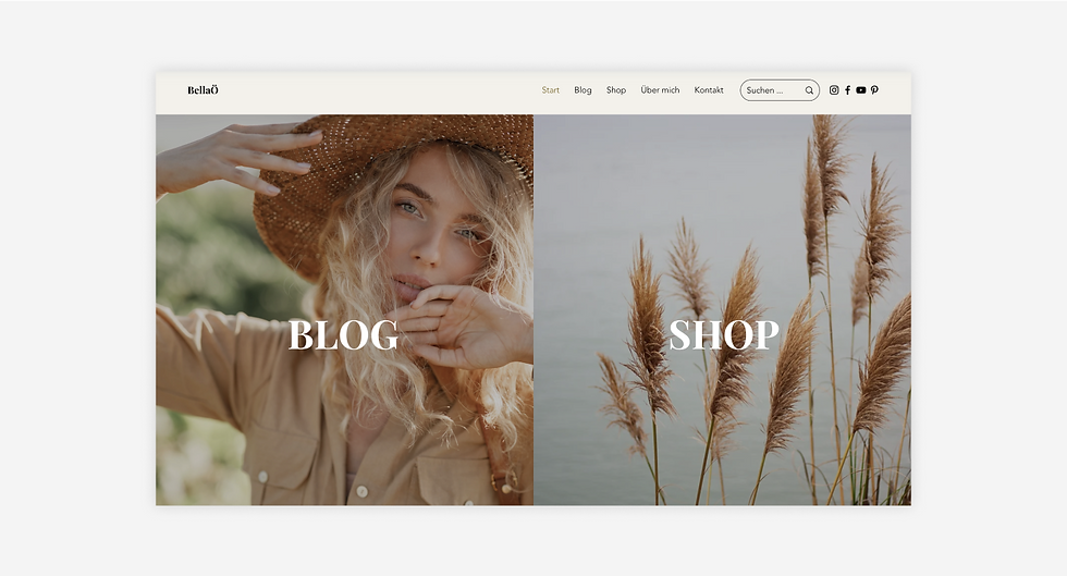 Website Template für Blogger