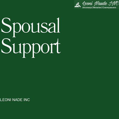 Determining Spousal Support in South Africa: A Comprehensive Guide