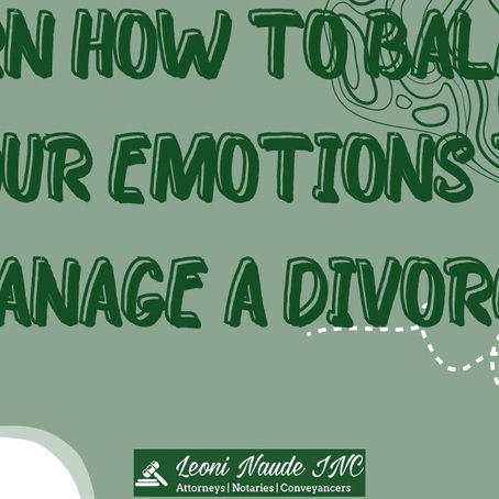 Balancing Emotions and Law in Divorce: A Comprehensive Guide by Leoni Naude Inc Attorneys