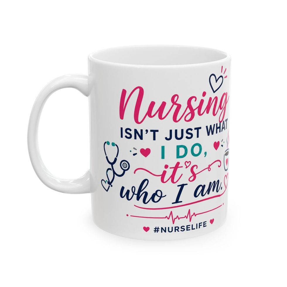 Thumbnail: Nursing Isn’t Just What I Do, It’s Who I Am – Nurse Coffee Mug (11oz, 15oz)