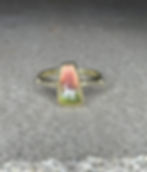 Ring toermalijn, bi-colour, goud, bi-color