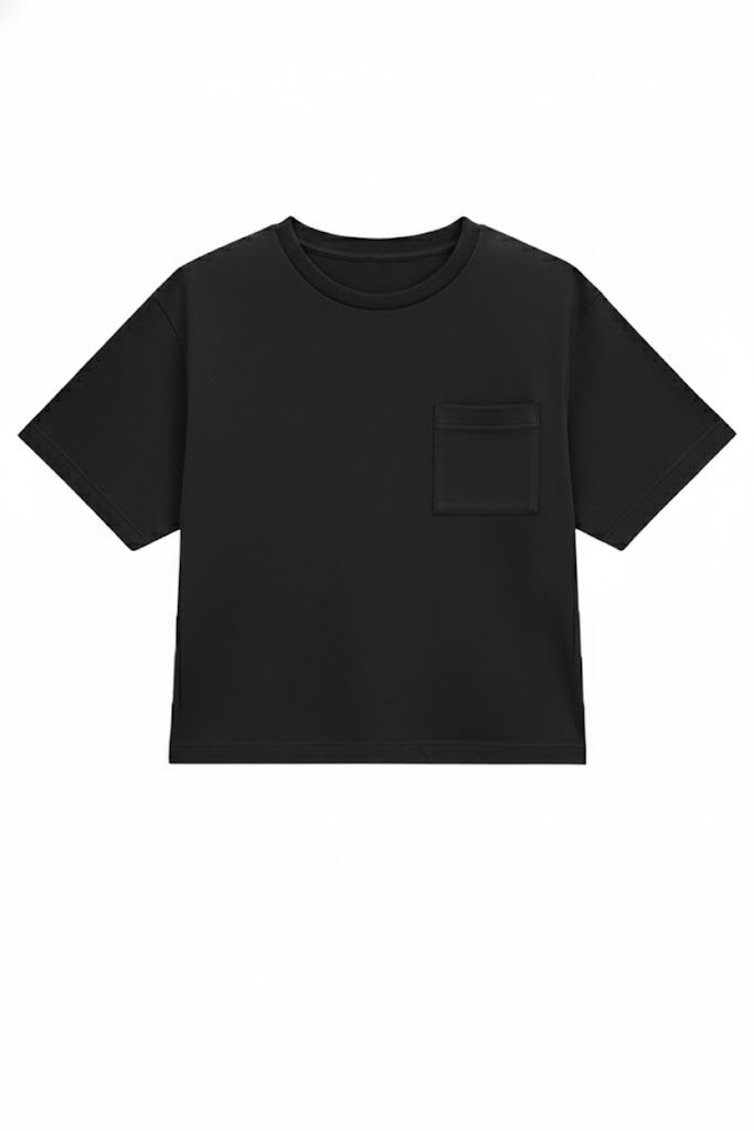 Thumbnail: BASIC TEE WITH FRONT POCKET
