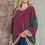 Thumbnail: OVERSIZED COLOR BLOCK TUNIC PULLOVER