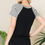 Thumbnail: SOLID TUNIC TOP WITH STRIPE CONTRAST (1-2-2-1)