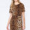 Thumbnail: ANIMAL PRINT DRESS WITH WAIST ELASTIC AND POCKETS