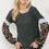 Thumbnail: SOLID TOP WITH ANIMAL CONTRAST SLEEVES