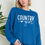 Thumbnail: Oversized Crew Neck Top with COUNTRY GIRL Print