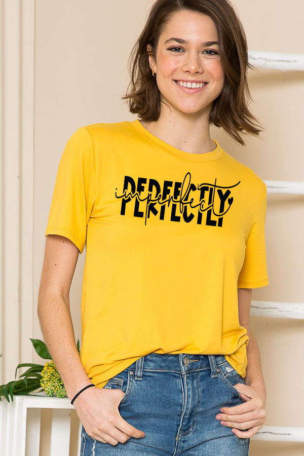 Thumbnail: SUPER SOFT TOP WITH PERFECTLY IMPERFECT PRINT