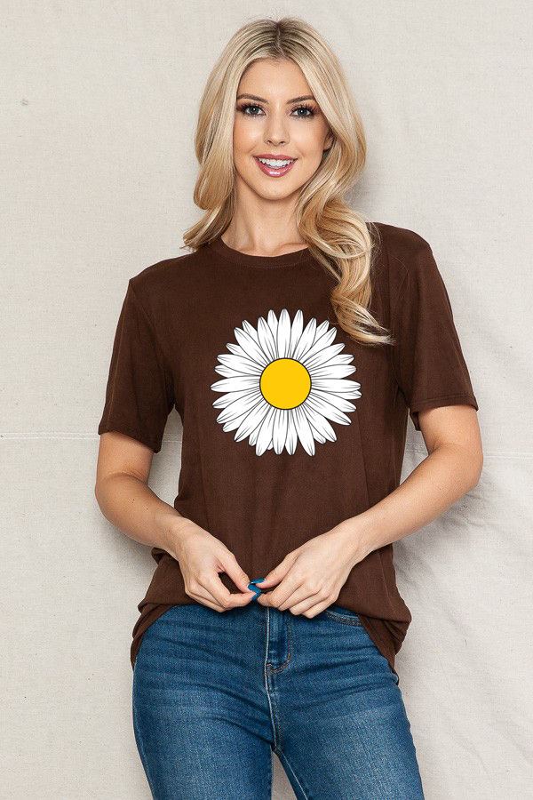 Thumbnail: SUPER SOFT TUNIC DAISY PRINT
