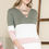 Thumbnail: CHEST CRISS CROSS COLOR BLOCK TUNIC TOP (1-2-2-1)