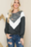 Thumbnail: OVERSIZE COLOR BLOCK TUNIC TOP