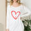 Thumbnail: SOLID TUNIC TOP WITH HEART LOVE PRINT (1-2-2-1)