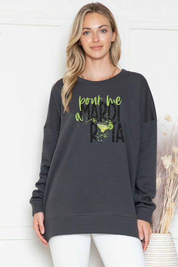Thumbnail: SWEATSHIRT  WITH MARDI RITA PRINT