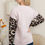 Thumbnail: COLOR BLOCK SWEATSHIRT WITH ANIMAL CONTRAST SLEEVES