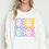 Thumbnail: OVERSIZED SWEATSHIRT SMILE FACES PRINT