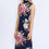 Thumbnail: FLORAL HIGH NECK SLEEVELESS POINTED BOTTOM DRESS