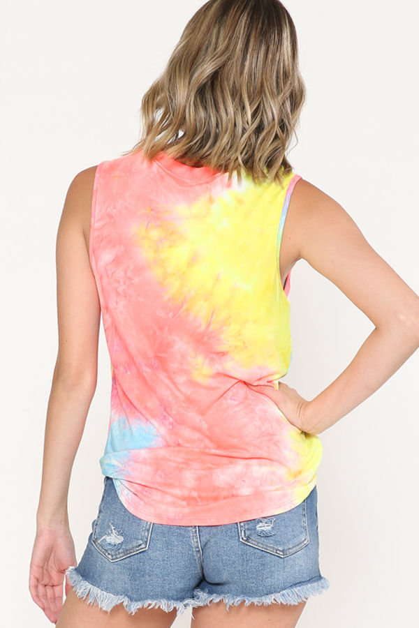 Thumbnail: TIE DYE SLEEVELESS TANK TOP