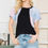 Thumbnail: SOLID TUNIC TOP WITH TIE-DYE SLEEVES CONTRAST (1-2-2-1)