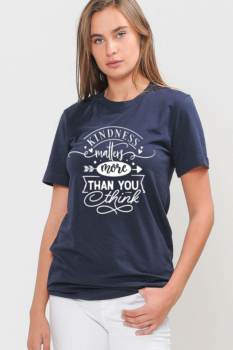 Thumbnail: T-SHIRT WITH KINDNESS MATTERS MORE PRINT