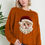 Thumbnail: Oversized Crew Neck Top SANTA CLAUS FACE PRINT