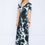 Thumbnail: TIE DYE V-NECK SHORT SLEEVE MAXI DRESS