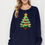 Thumbnail: SWEATSHIRT WITH KNITTED X-MAS TREE PRINT