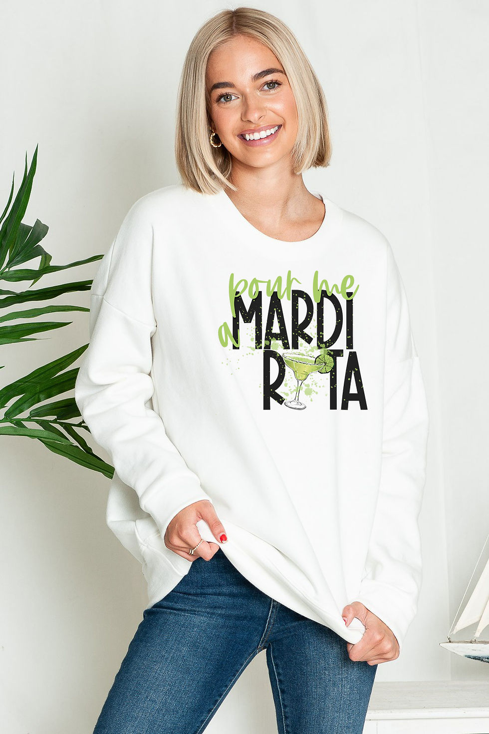 Thumbnail: SWEATSHIRT  WITH MARDI RITA PRINT